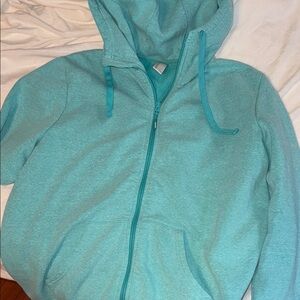 Teal Zip-Up Hoodie